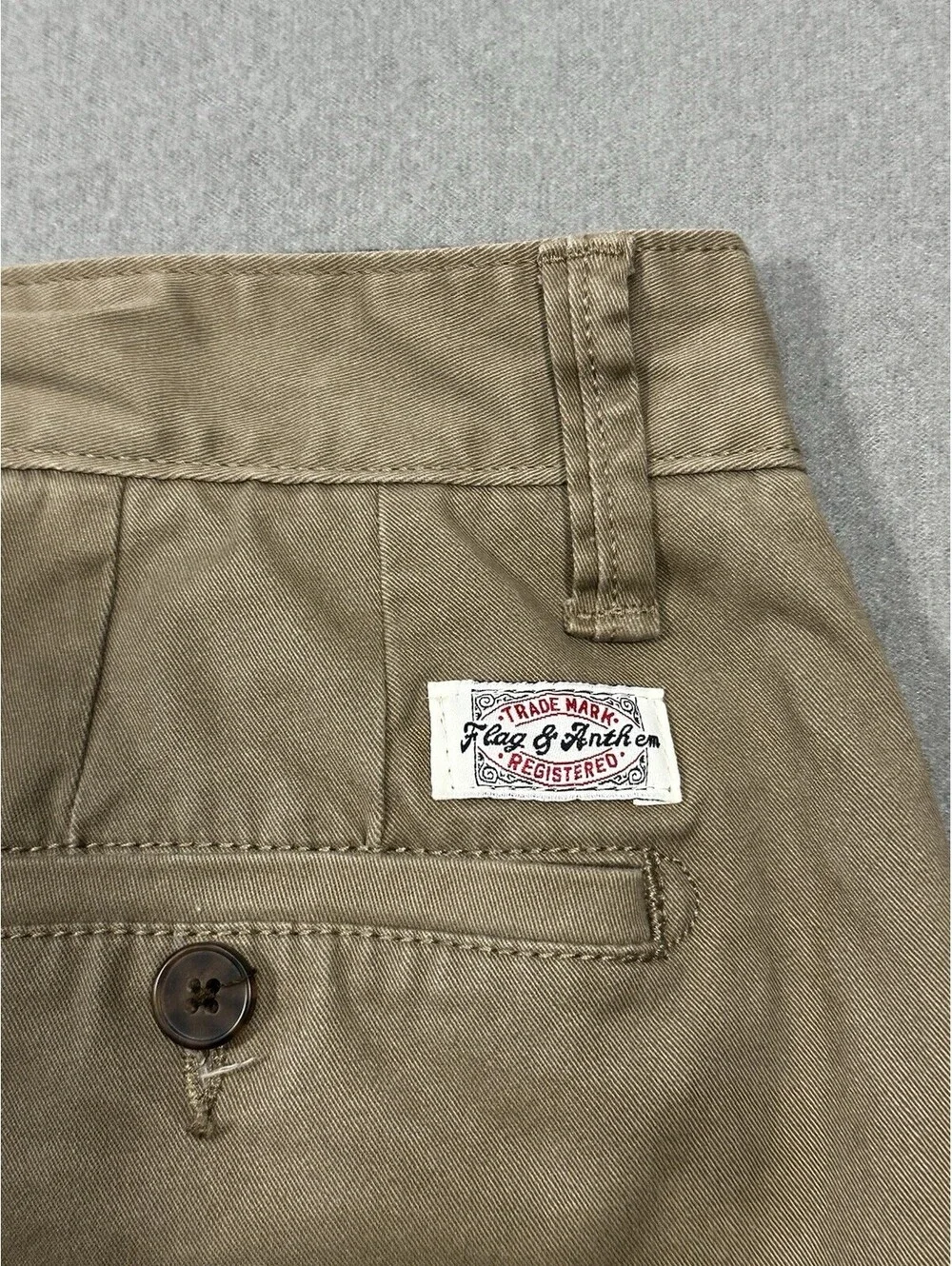 Flag & Anthem Straight Leg Khaki Chino Pants Men’s 32x29 Stretch Cotton